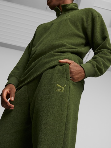 PUMA - Tapered Calças em verde