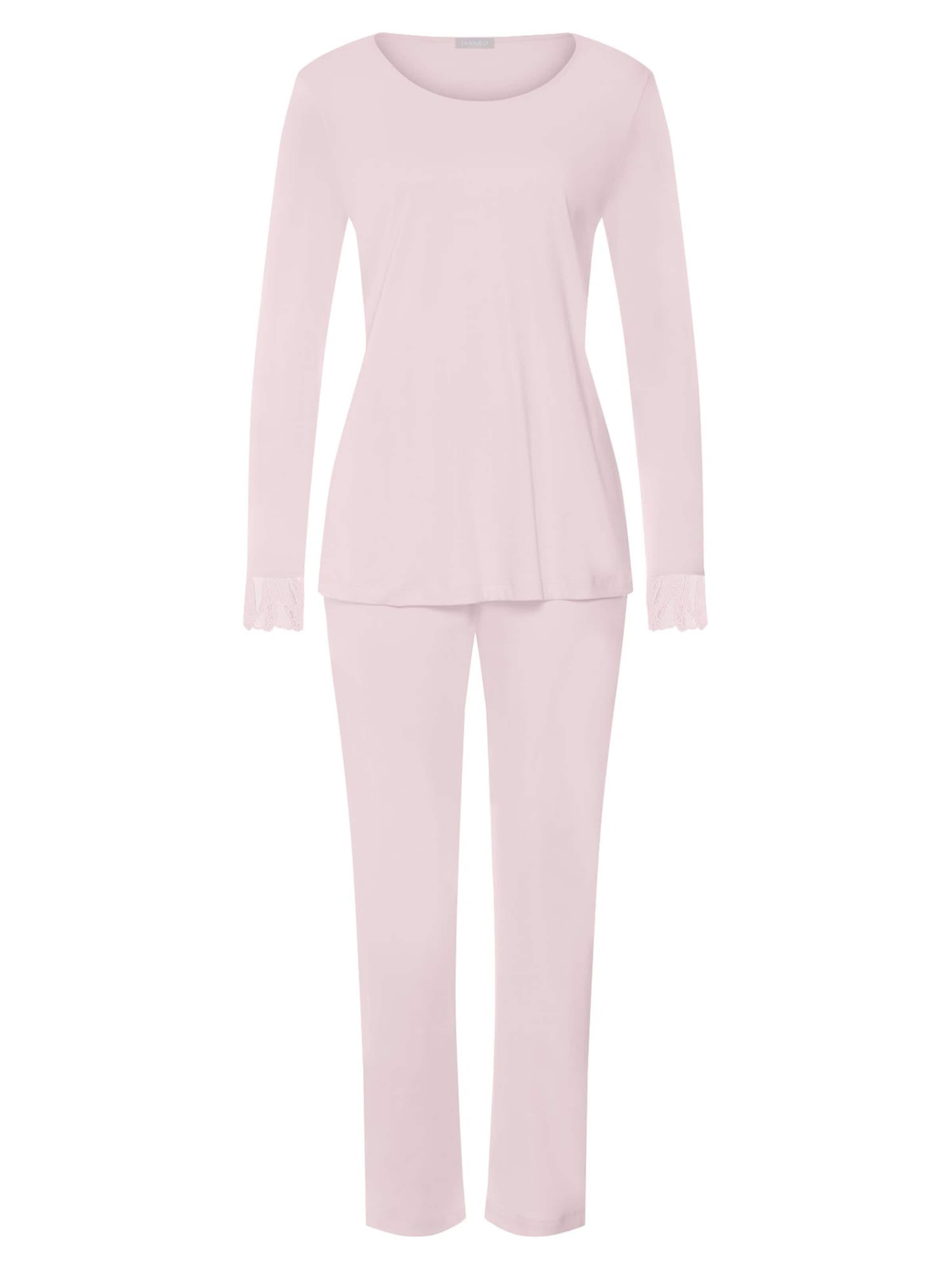 Hanro Pyjama 'Rosaria' in Roze: voorkant