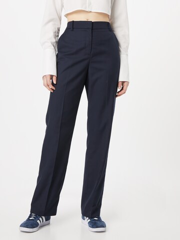 ESPRIT Regular Pleated Pants in Blue: front