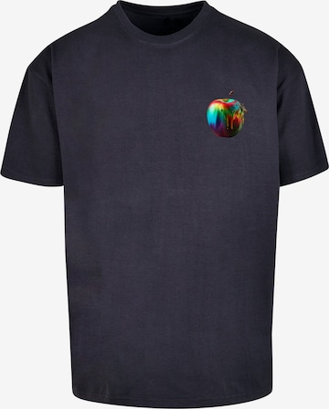 T-Shirt 'Colorfood Collection - Rainbow Apple' F4NT4STIC en bleu : devant