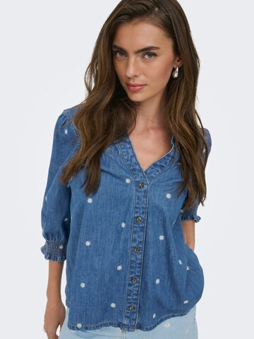 ONLY Blouse 'Raya' in Blauw: voorkant