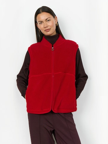 Gilet ' SC-ONYX ' Soyaconcept en rouge : devant