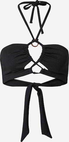 Bandeau Sutien costum de baie de la Hunkemöller pe negru: față