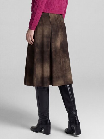 SPIETH & WENSKY Skirt 'Gwendolin' in Brown