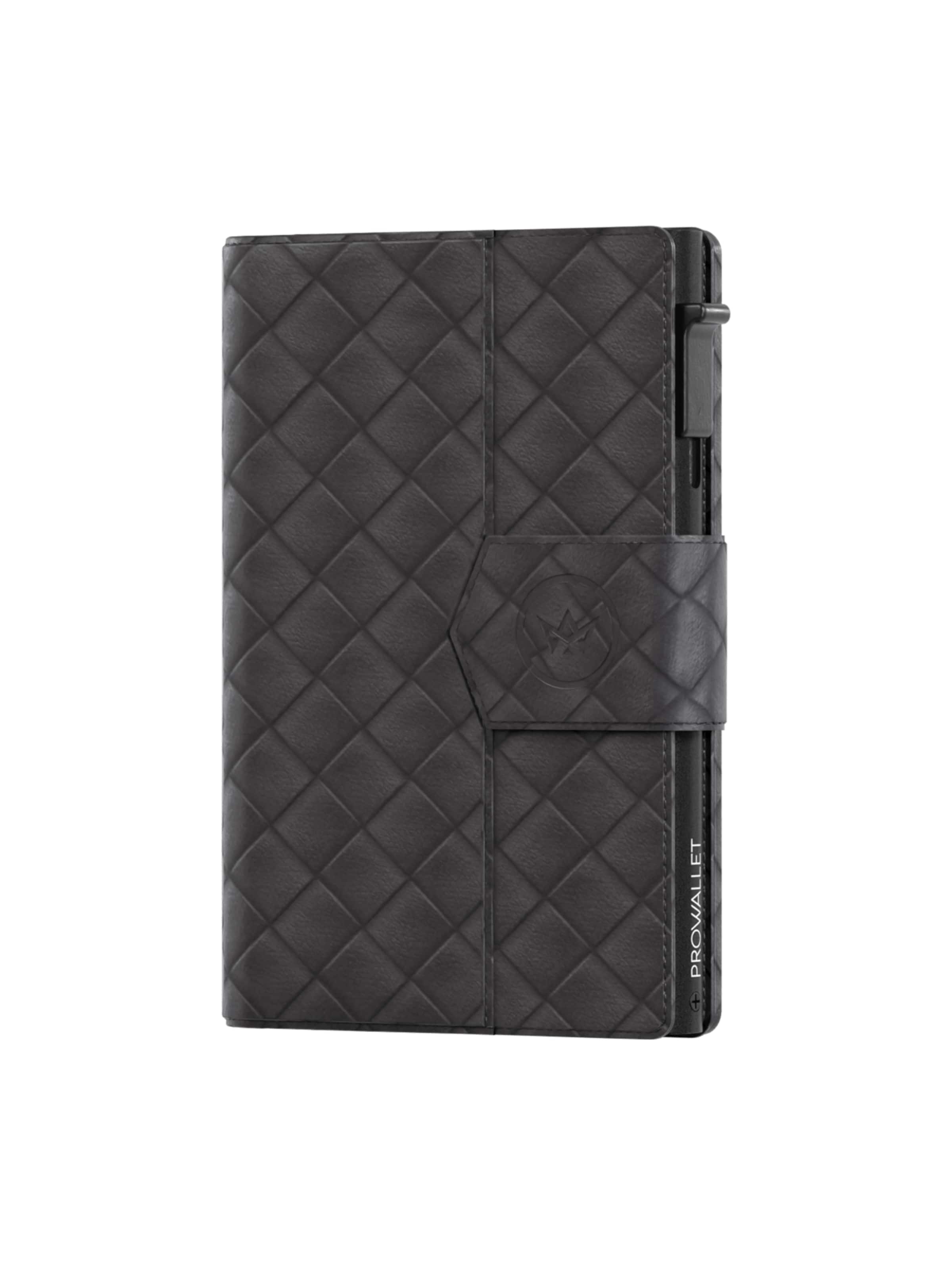 Prowallet Wallet 'Pasjeshouder Plus Woven' in Black
