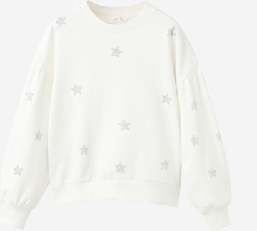 MANGO KIDS Collegepaita 'STARRY' värissä valkoinen: etupuoli