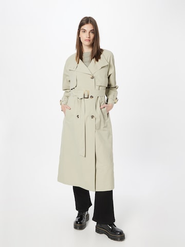 ESPRIT Between-Seasons Coat in Green: front