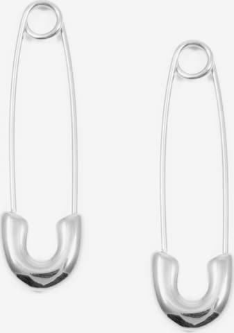 Hey Happiness Ohrringe 'Safety Pin' in Silber: Vorderseite