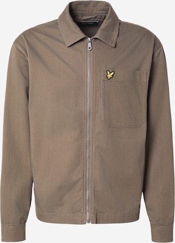 Lyle & Scott Tussenjas in Groen: voorkant