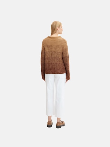 TOM TAILOR Sweater in Brown