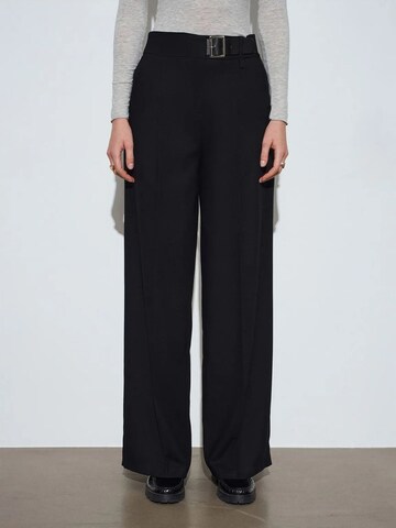 Dilvin Wide Leg Hose in Schwarz