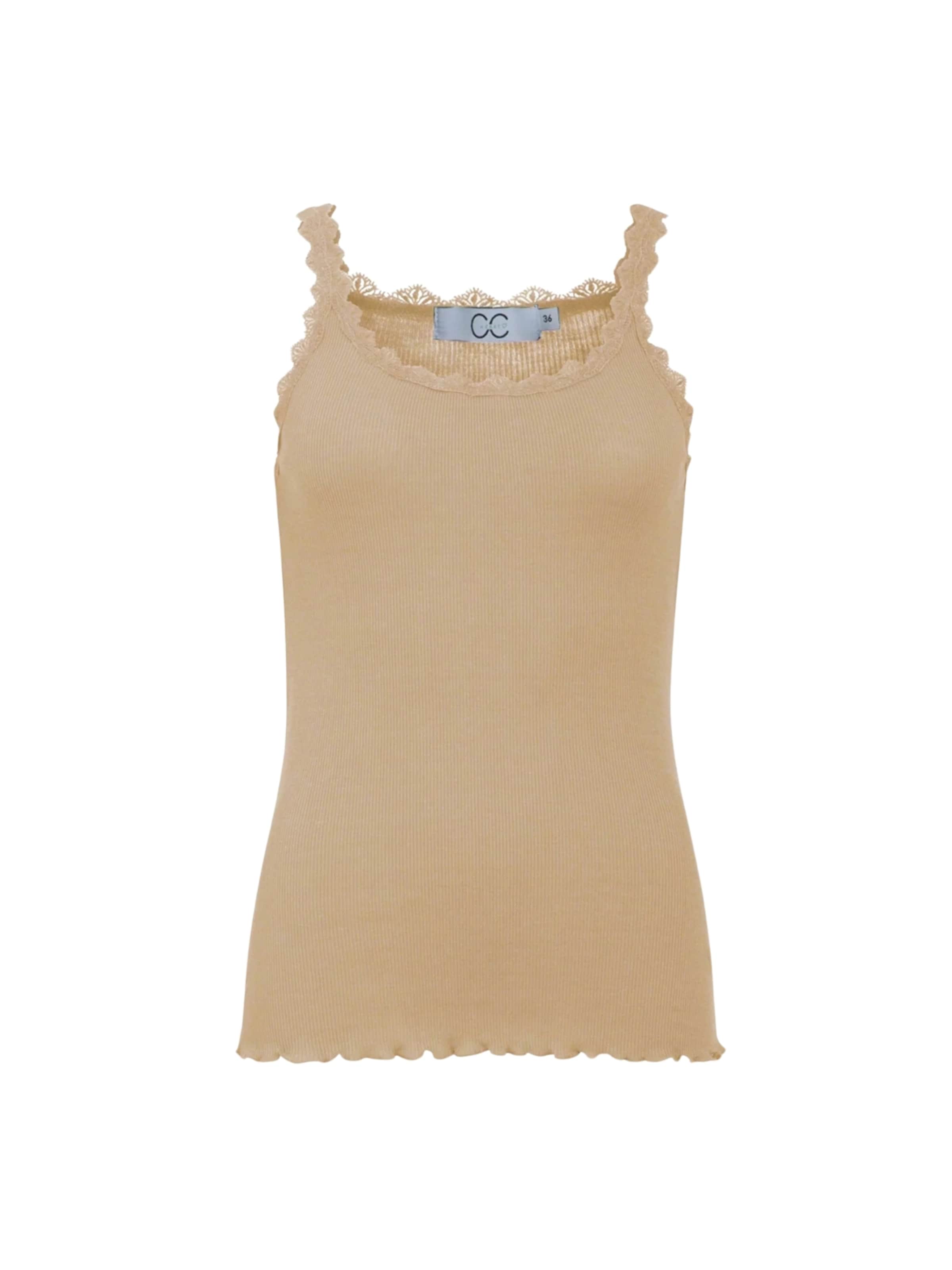 Coster Copenhagen - Top ' POPPY ' en marrón: frente