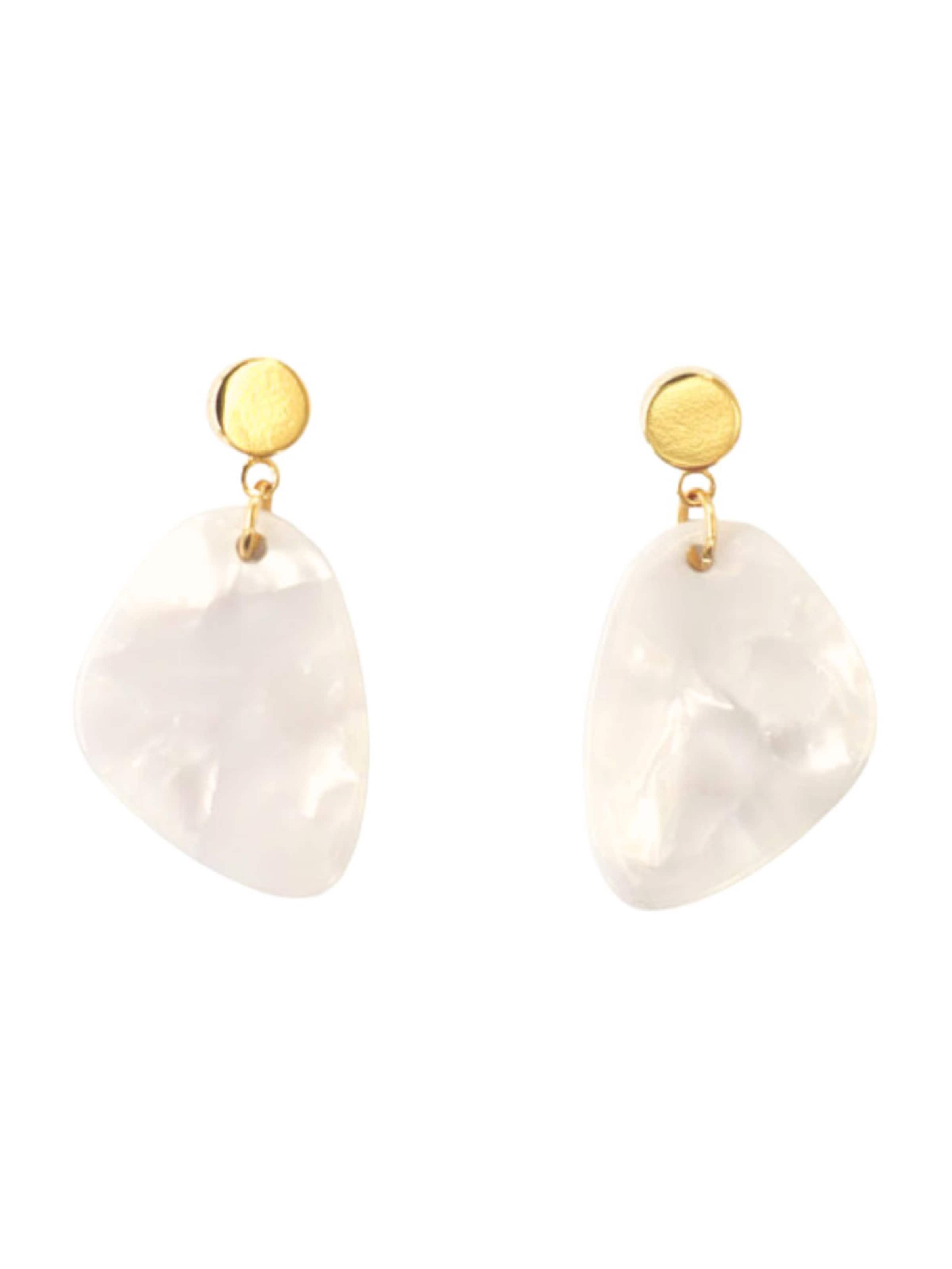 Fräulein Wunder Náušnice 'Amy' – zlatá: přední strana