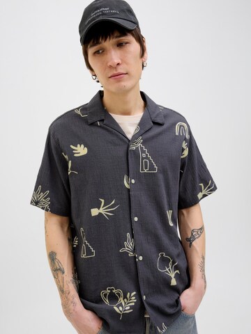 JACK & JONES Comfort Fit Hemd in Grau