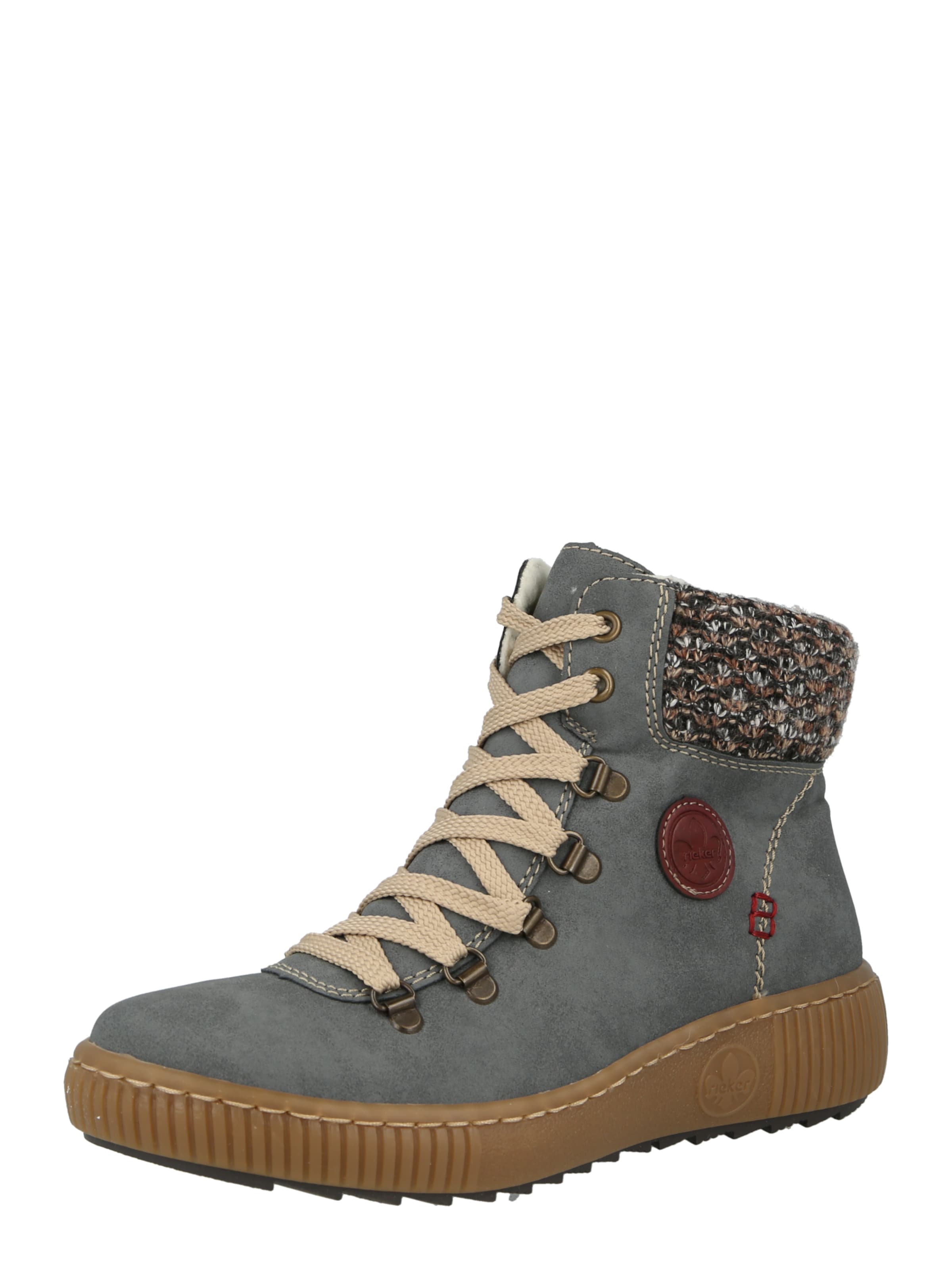 Rieker Snørestøvletter i blå: forside