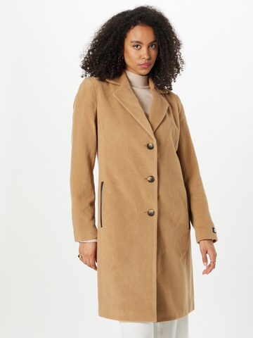 DKNY Between-Seasons Coat in Beige: front