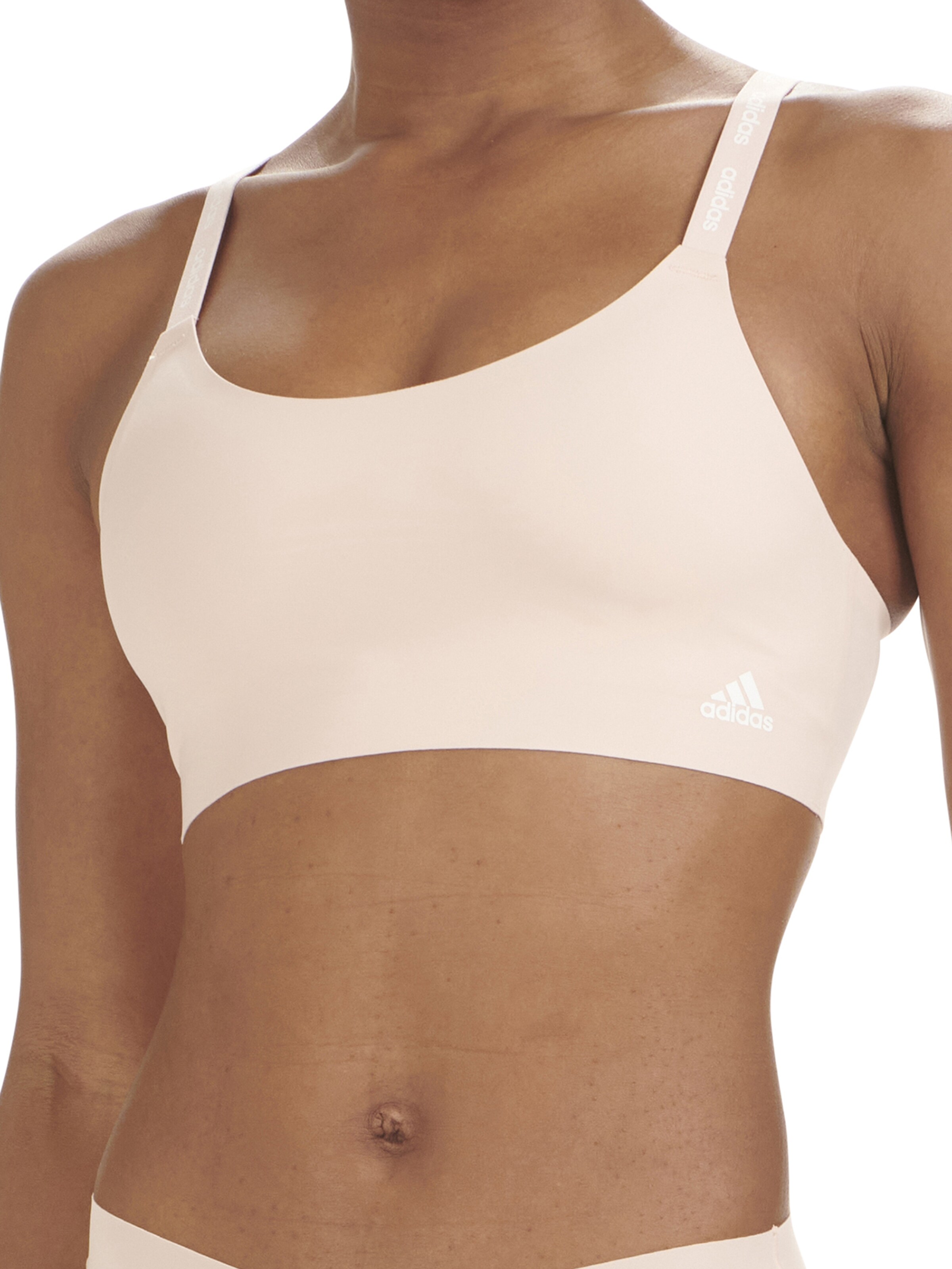 Bustier Soutien-gorge ' SCOOP LOUNGE BRA ' ADIDAS SPORTSWEAR en rose : devant