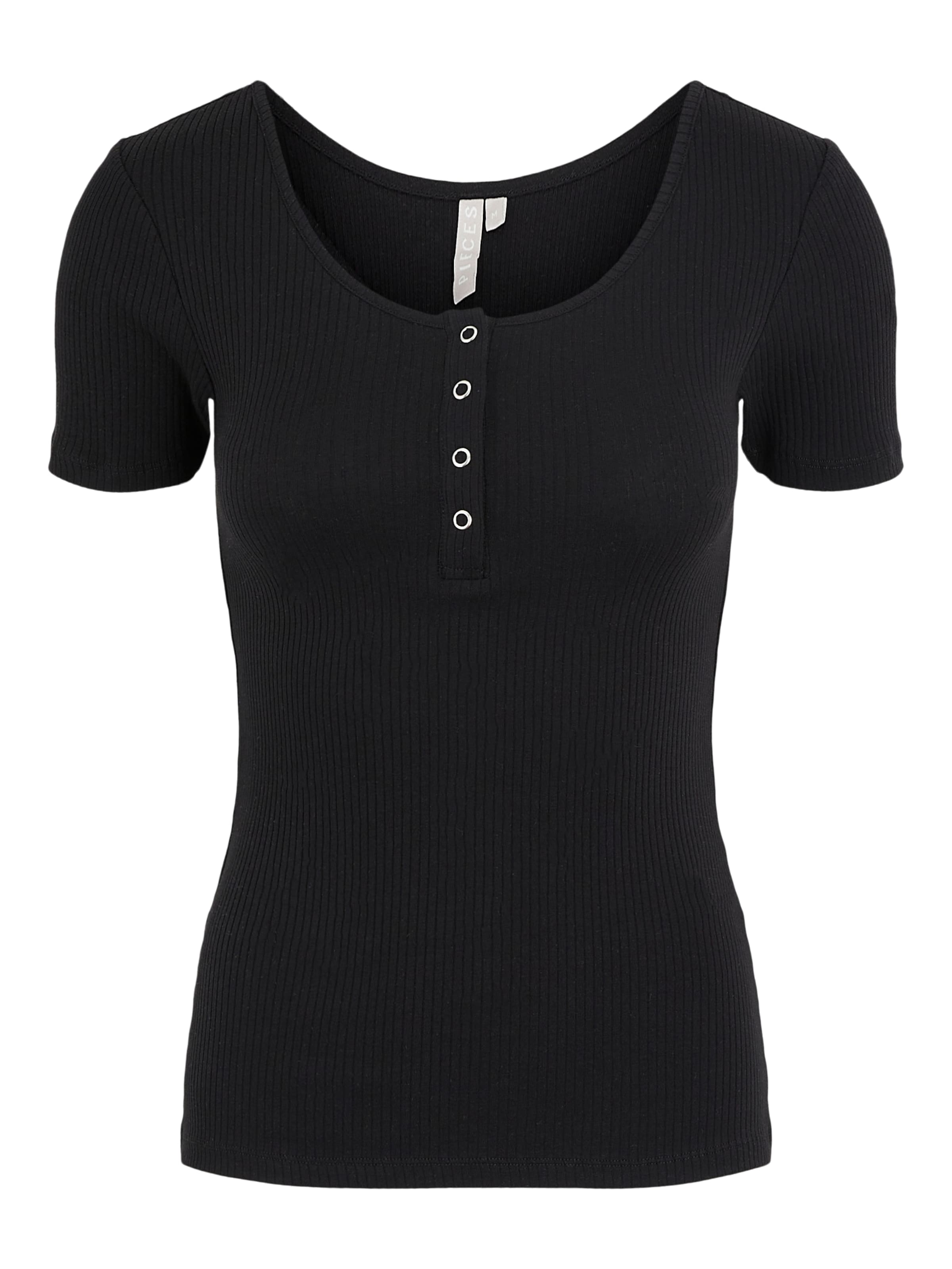 PIECES Tričko 'PCKITTE' – černá: přední strana