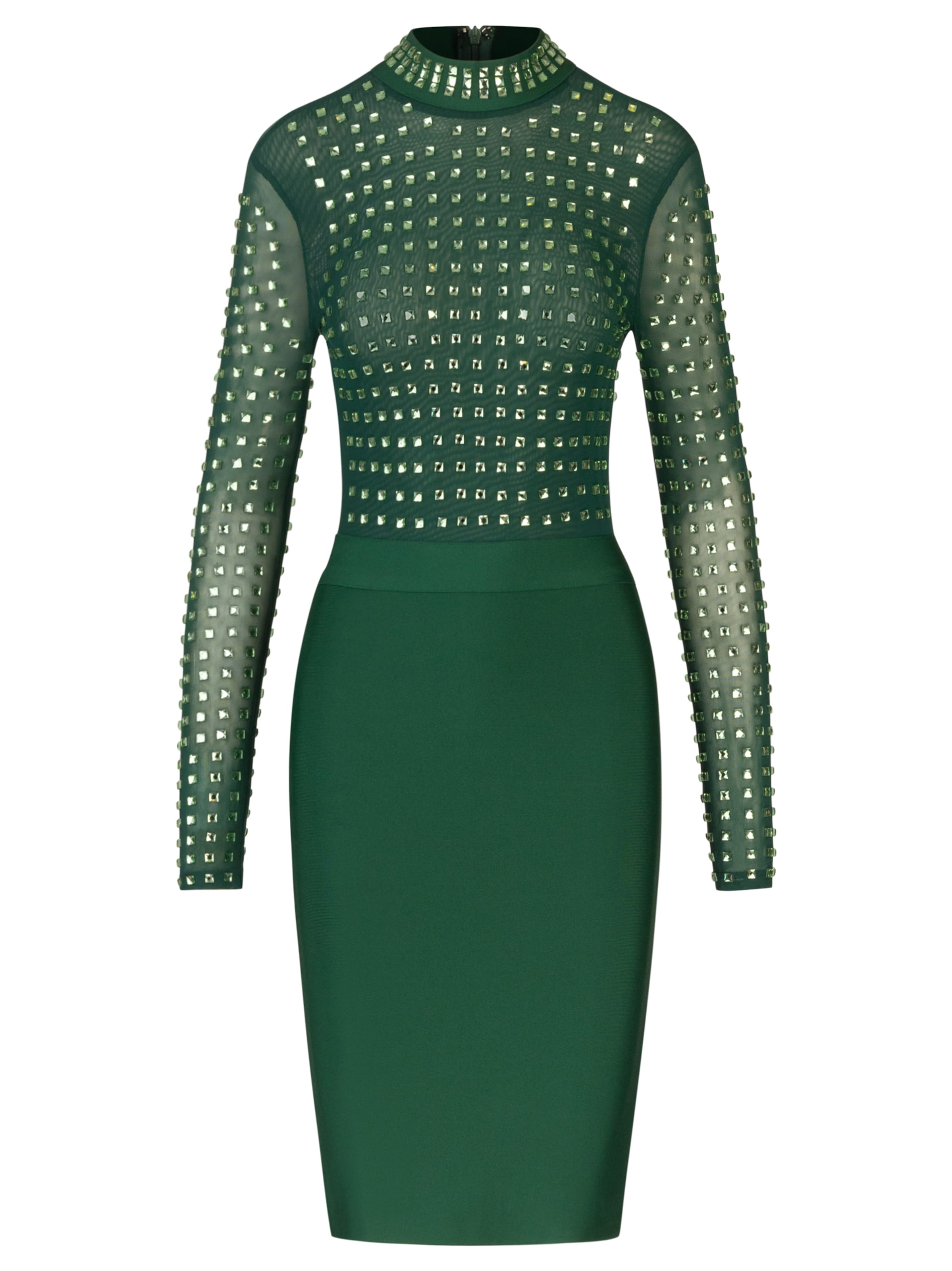Robe de cocktail Kraimod en vert : devant