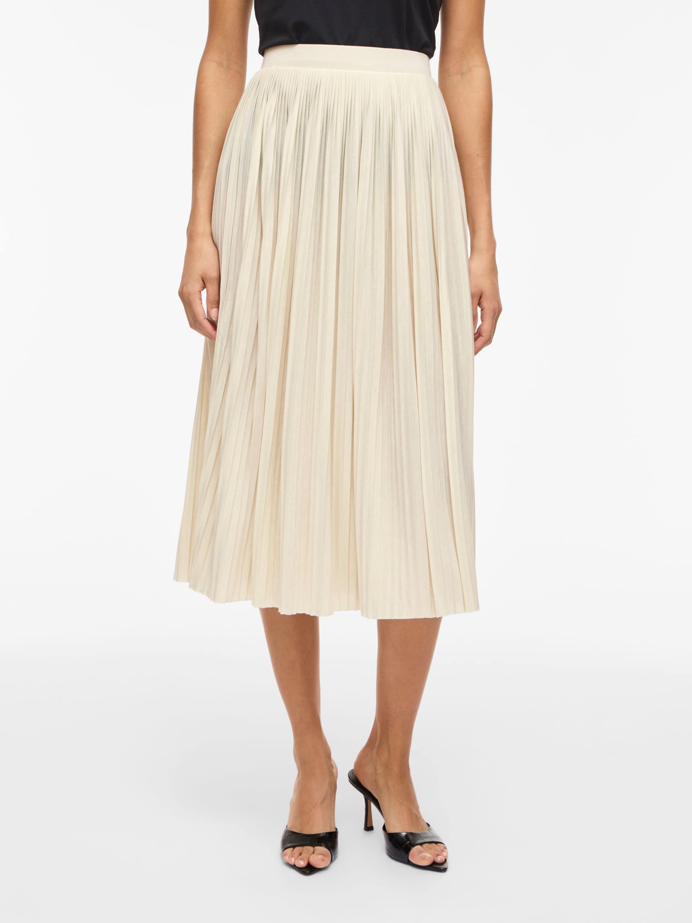 VILA Nederdel 'VIPLIS' i beige