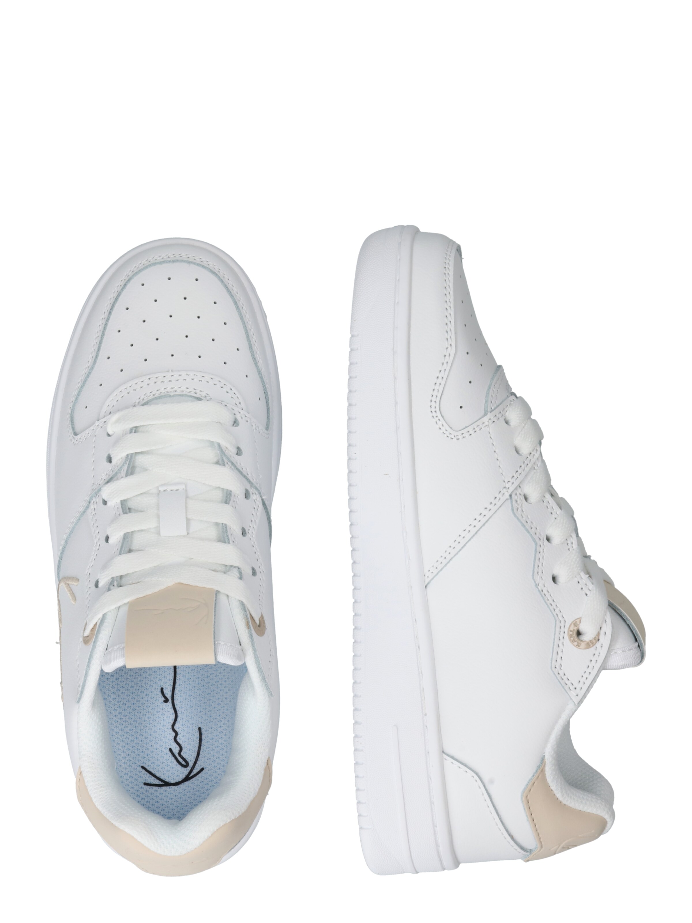 Sneaker bassa di Karl Kani in bianco