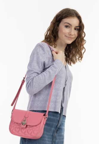 MYMO - Bolso de hombro en rosa: frente