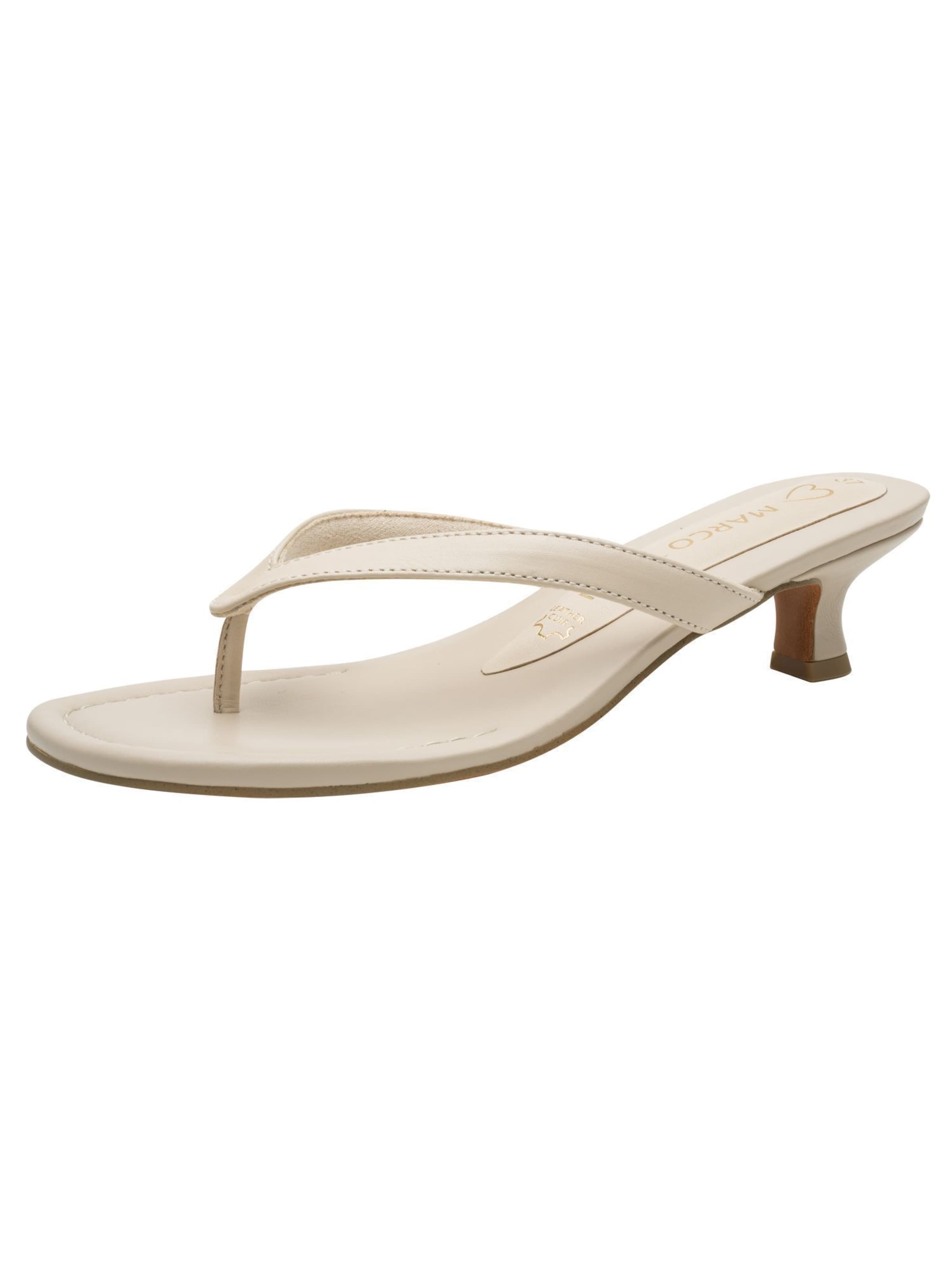 Tongs MARCO TOZZI en beige : devant