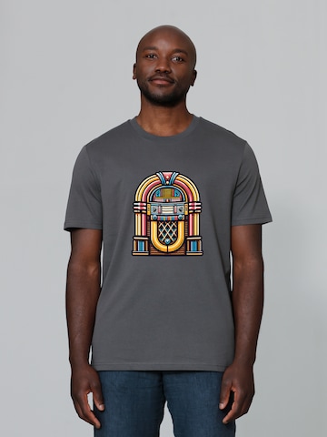 T-Shirt 'Jukebox' Watapparel en gris : devant