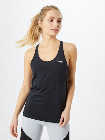 Reebok - Top deportivo en negro: frente