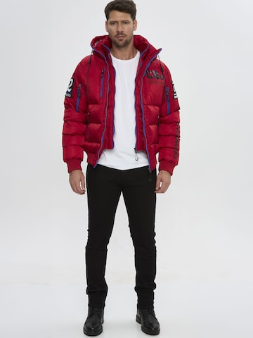 CIPO & BAXX Winterjacke Steppjacke CM233 in Rot