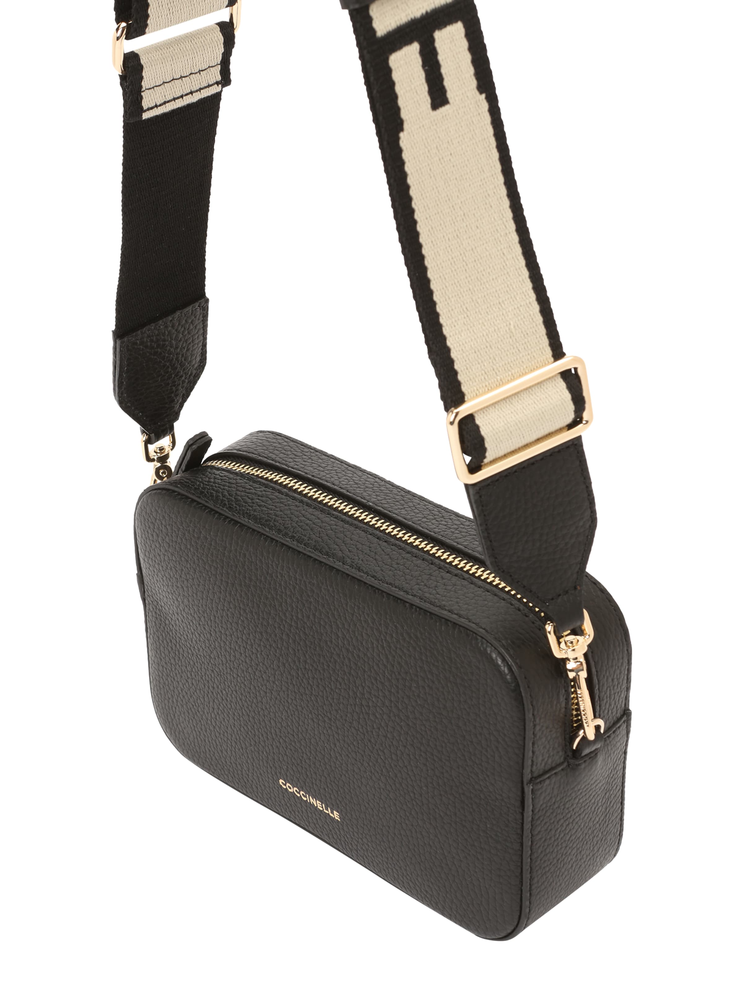 CoccinelleTorba preko ramena 'Tebe' - crna boja: prednji dio