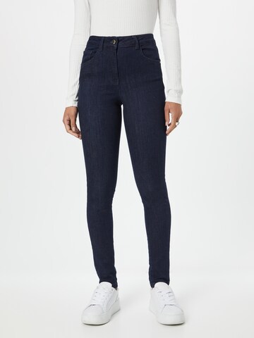 Karen Millen - Skinny Vaquero en azul: frente