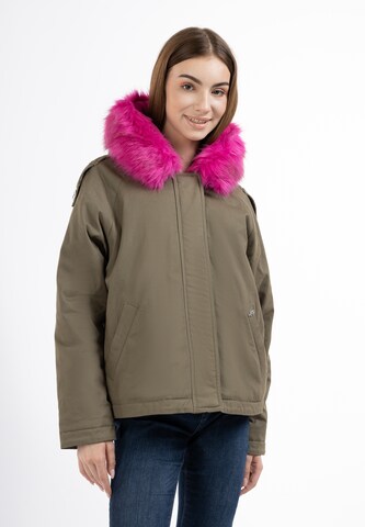 MYMO Winter Jacket in Green: front