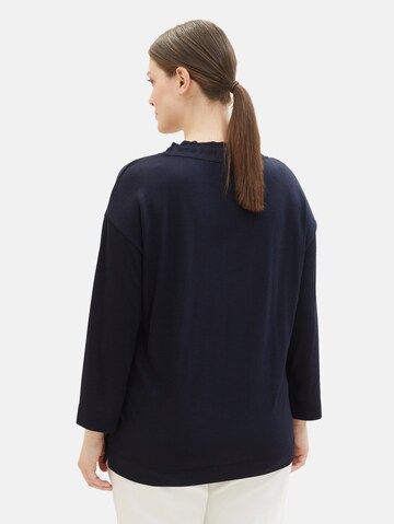 Tom Tailor Women + Shirt in Blauw