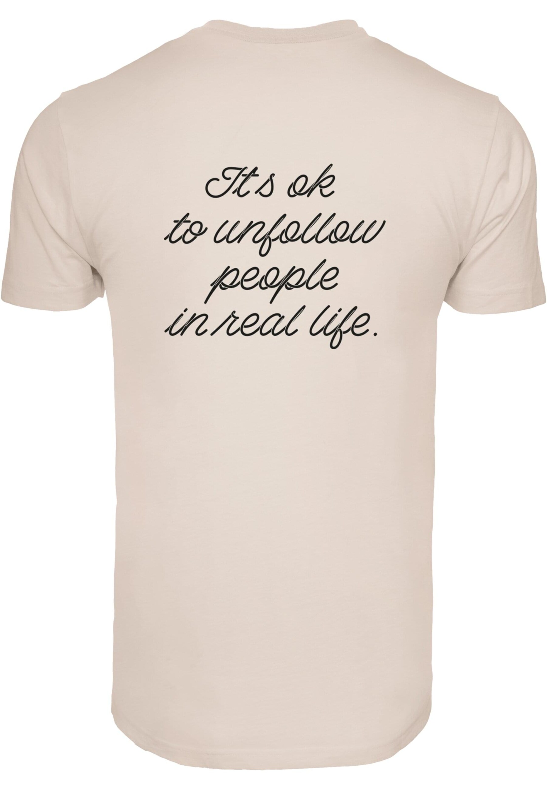 T-Shirt 'Heartbreak' Merchcode en beige