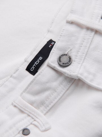 Ombre Regular Jeans in Wit