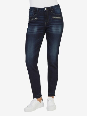 Linea Tesini by heine Slimfit Jeans i blå: forside