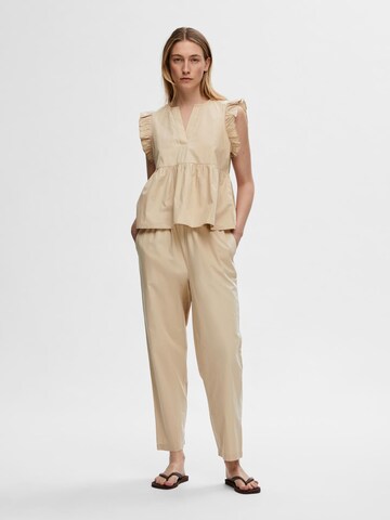 SELECTED FEMME Blouse 'Blair-Ida' in Beige