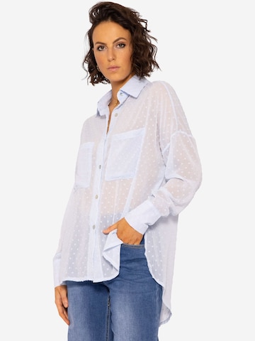 Camicia da donna 'Plumetis' di SASSYCLASSY in blu