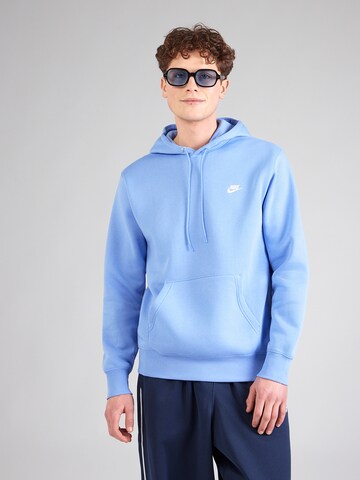 Nike Sportswear Sweatshirt 'CLUB' in Blauw: voorkant