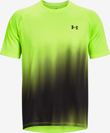 UNDER ARMOUR Functioneel shirt 'Tech Fade' in Groen: voorkant