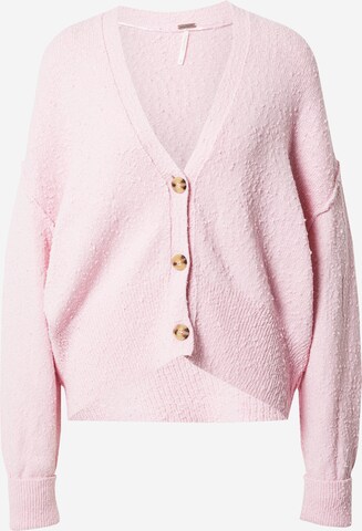 Free People Cardigan 'FOUND MY FRIEND' i pink: forside