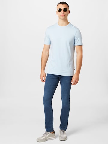 BOSS Black T-Shirt 'Thompson 01' in Blau