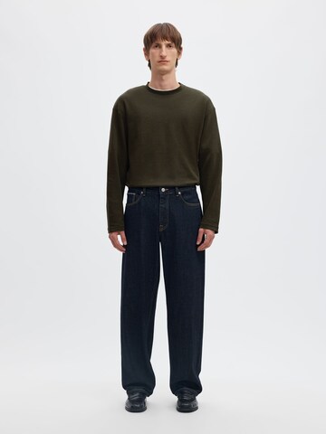SELECTED - Camiseta 'Oscar' en verde
