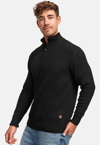 INDICODE JEANS Trui 'Lokant' in Zwart