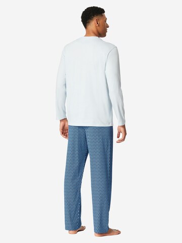 SCHIESSER Pyjama lang 'Comfort Nightwear' in Blauw