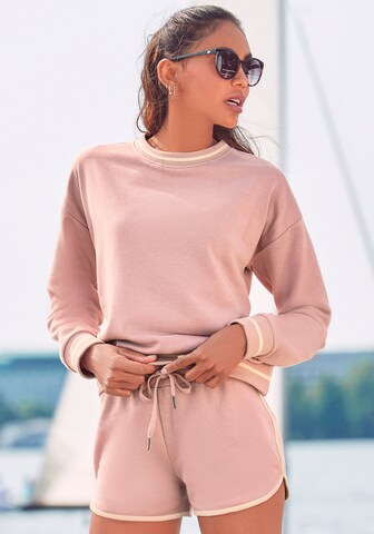 LASCANA Regular Shorts in Pink