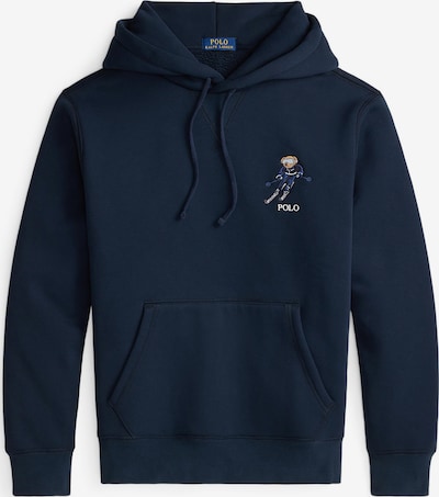 Polo Ralph Lauren Sweater majica u mornarsko plava / smeđa / bijela, Pregled proizvoda