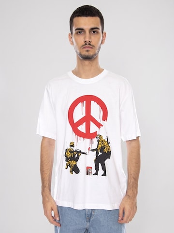 Maglietta 'Banksy SS Relax Tee Bright White' di Only & Sons in bianco