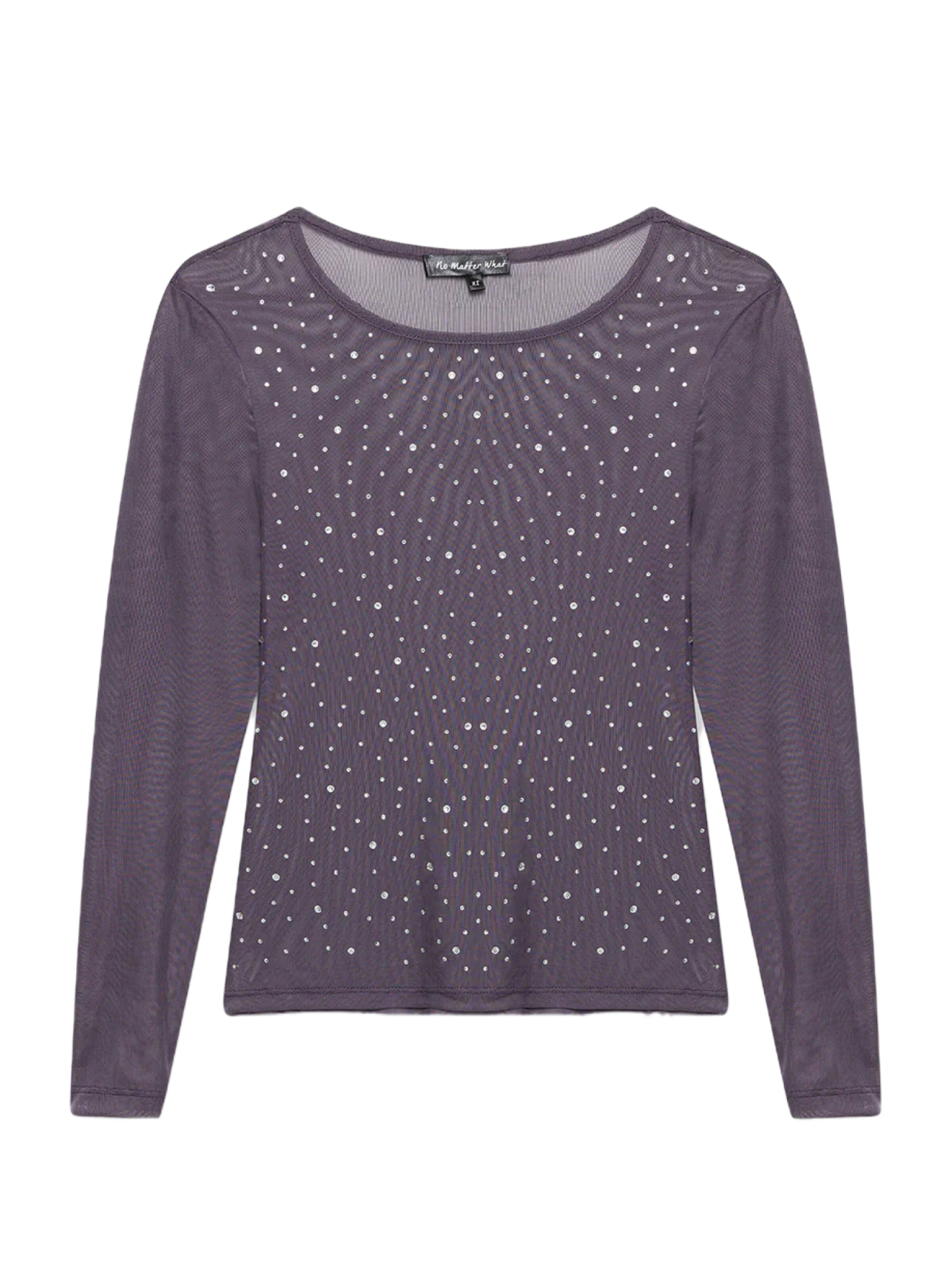 No Matter What Shirt in Grijs: voorkant